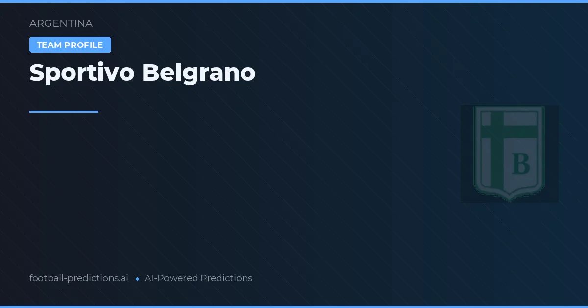 Sportivo Belgrano Pronósticos y estadísticas