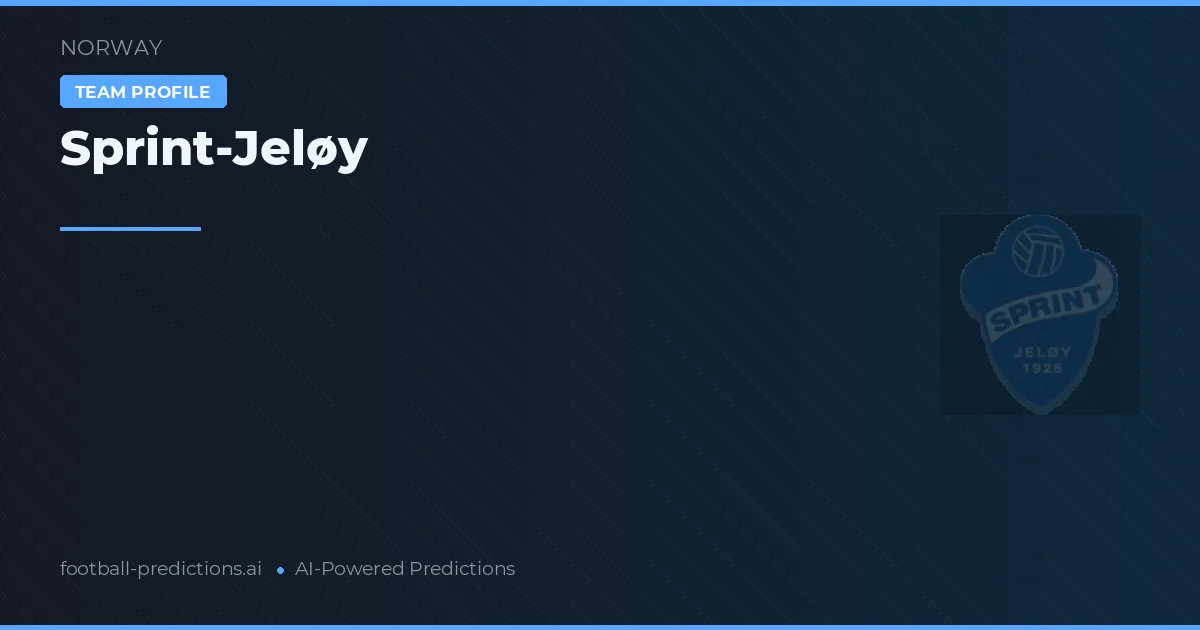 Sprint-Jeløy Pronósticos y estadísticas