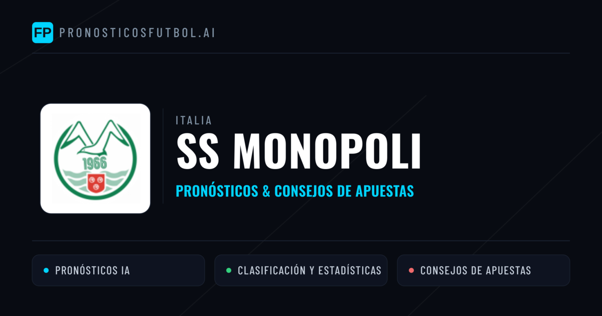 SS Monopoli Pronósticos y estadísticas