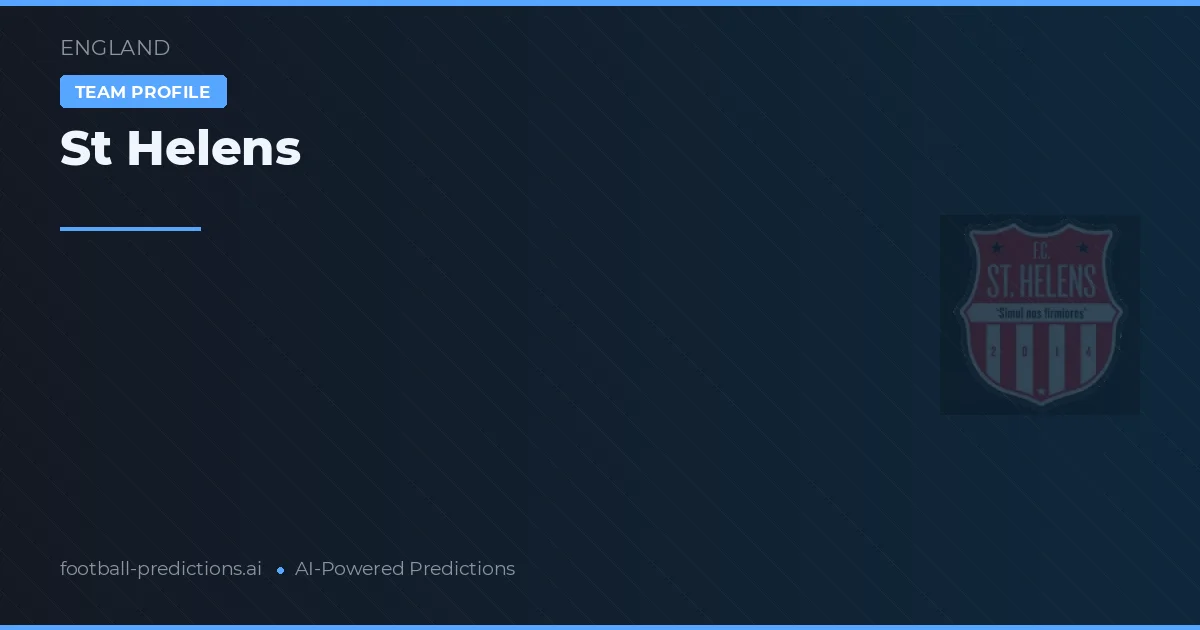 St Helens Pronósticos y estadísticas
