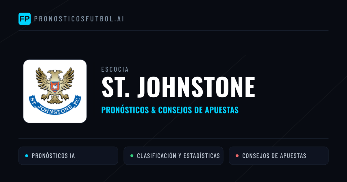 St. Johnstone Pronósticos y estadísticas