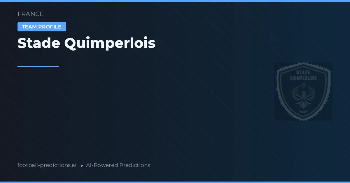 Stade Quimperlois Pronósticos y estadísticas