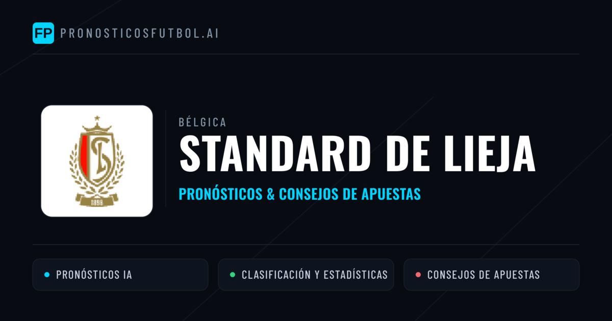 Standard de Lieja Pronósticos y estadísticas