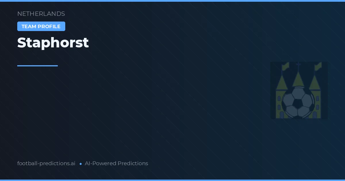 Staphorst Pronósticos y estadísticas