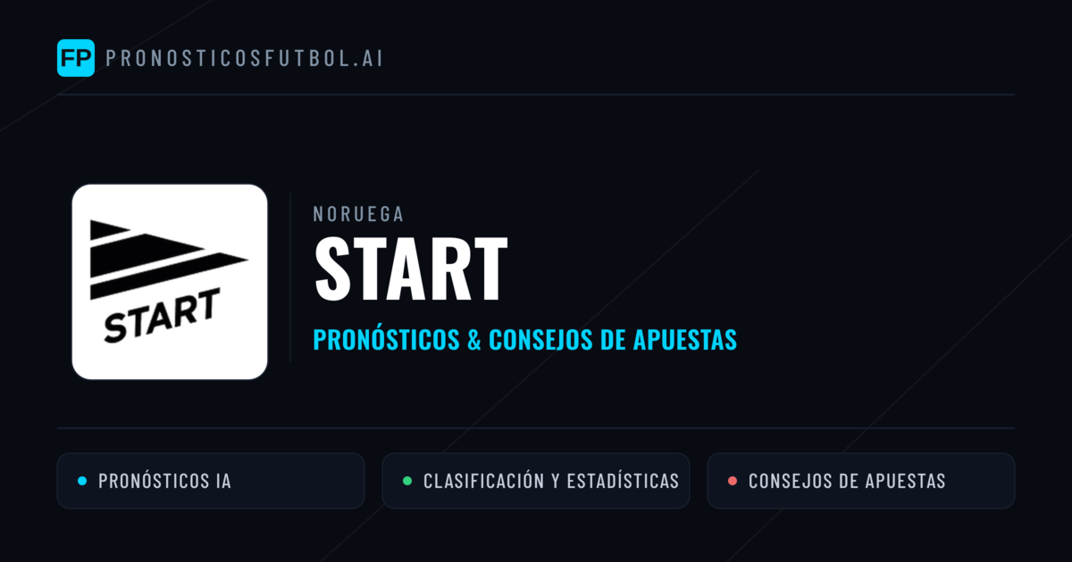Start Pronósticos y estadísticas