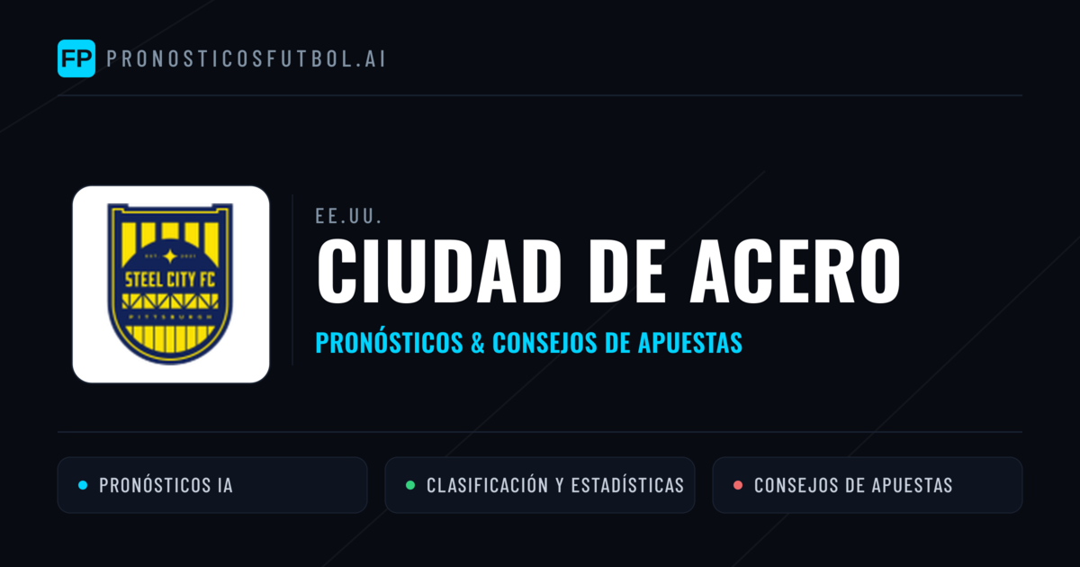 Ciudad de Acero Pronósticos y estadísticas
