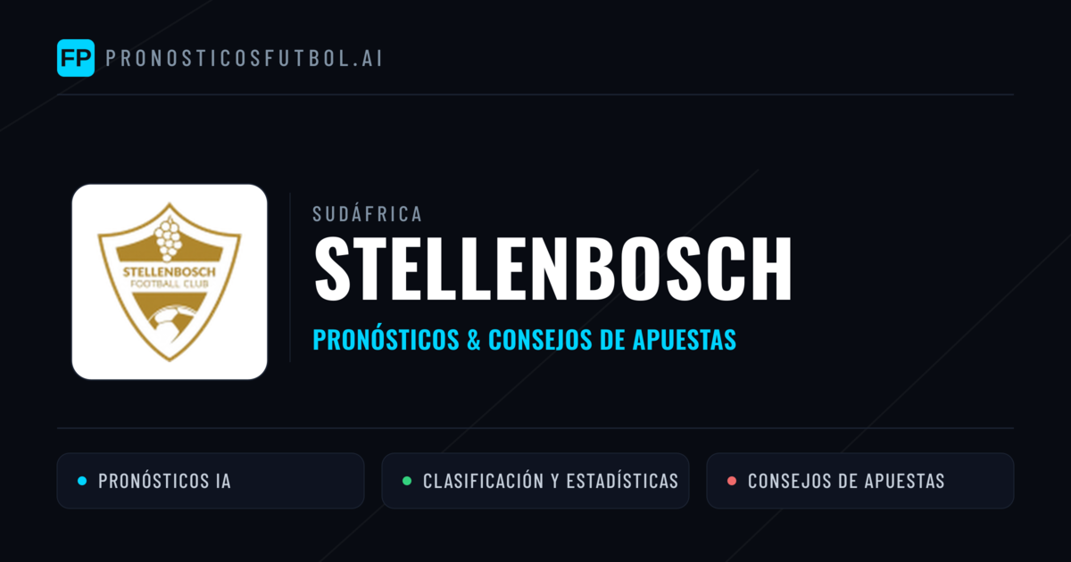 Stellenbosch Pronósticos y estadísticas