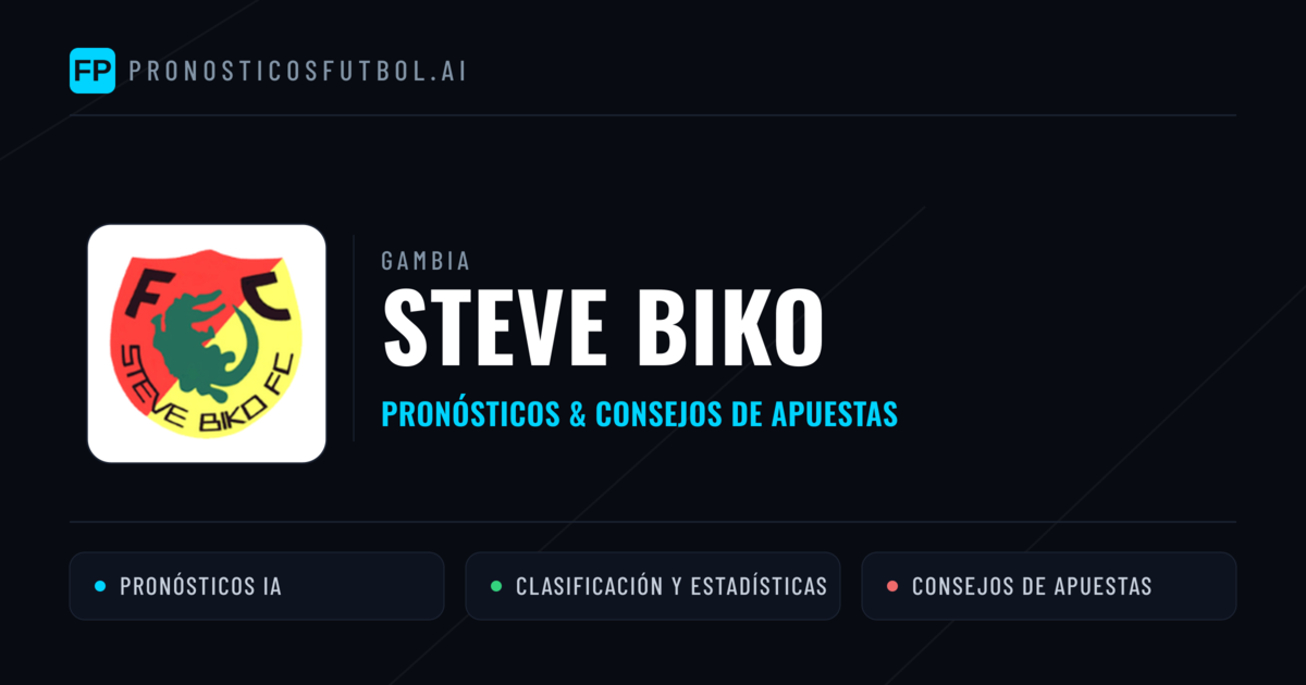 Steve Biko Pronósticos y estadísticas