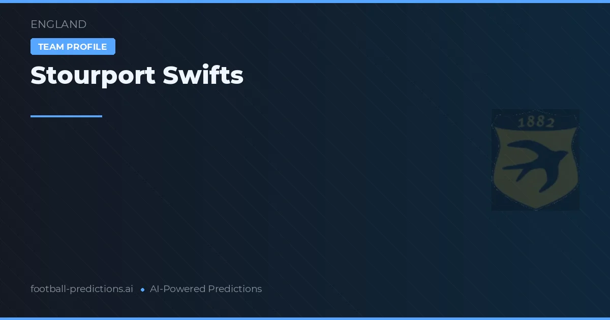 Stourport Swifts Pronósticos y estadísticas