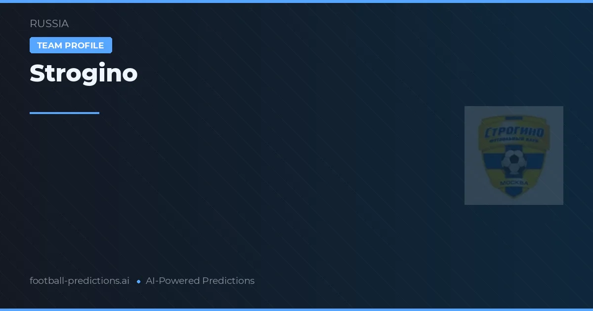 Strogino Pronósticos y estadísticas