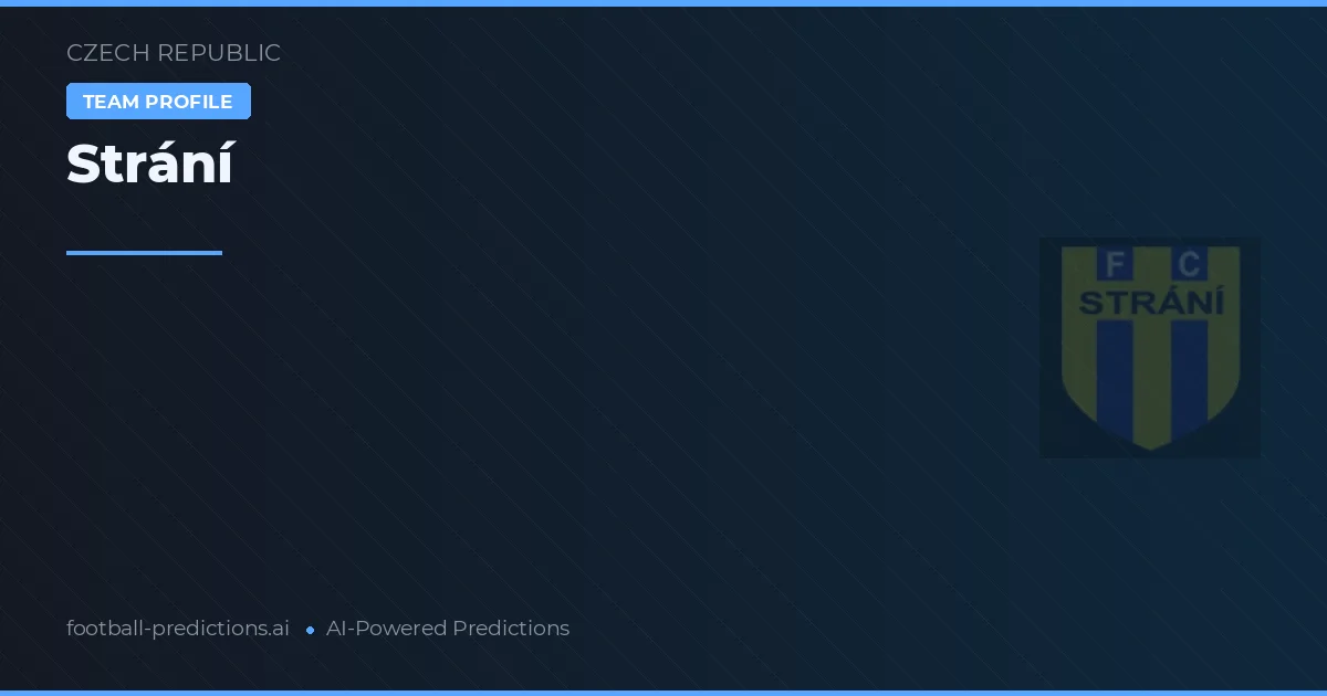 Strání Pronósticos y estadísticas