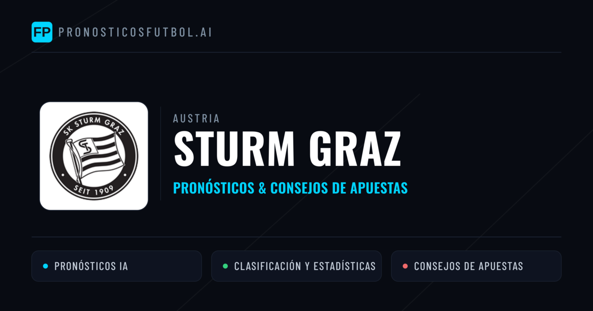 Sturm Graz Pronósticos y estadísticas