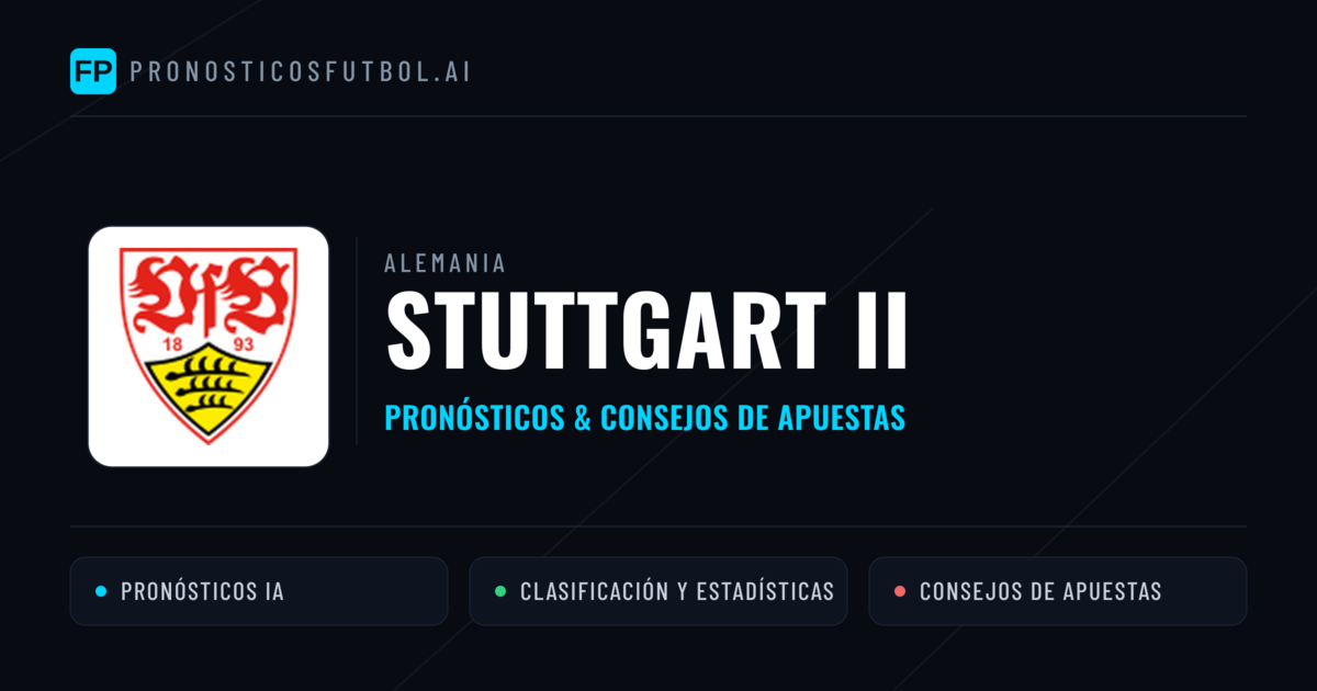 Stuttgart II Pronósticos y estadísticas