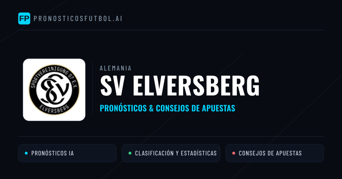 SV Elversberg Pronósticos y estadísticas