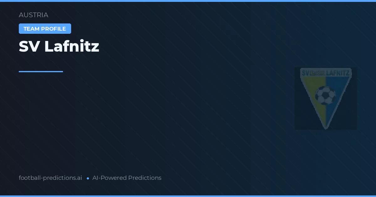 SV Lafnitz Pronósticos y estadísticas