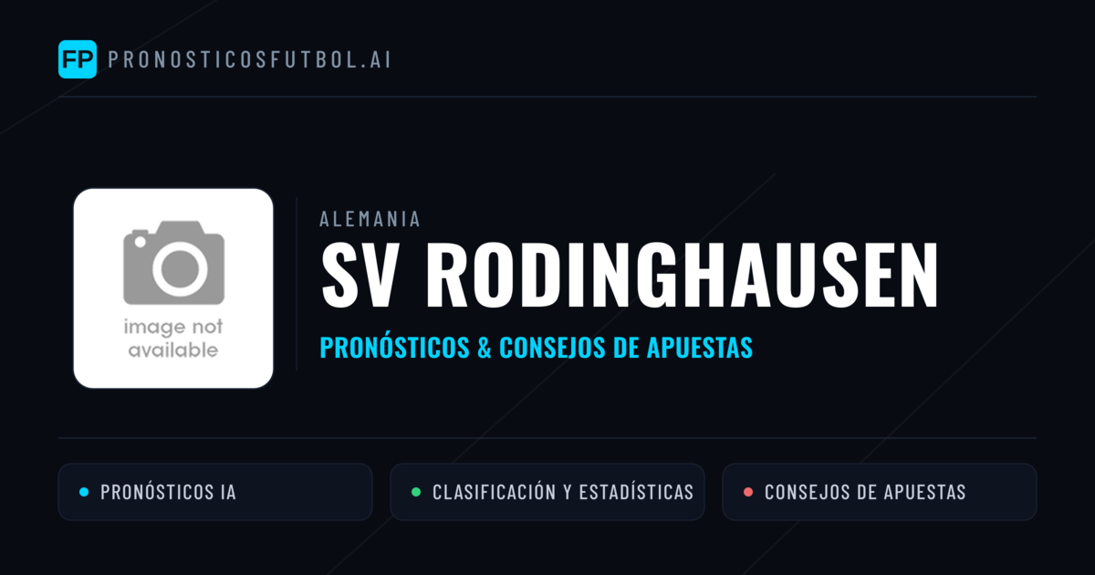 SV Rodinghausen Pronósticos y estadísticas