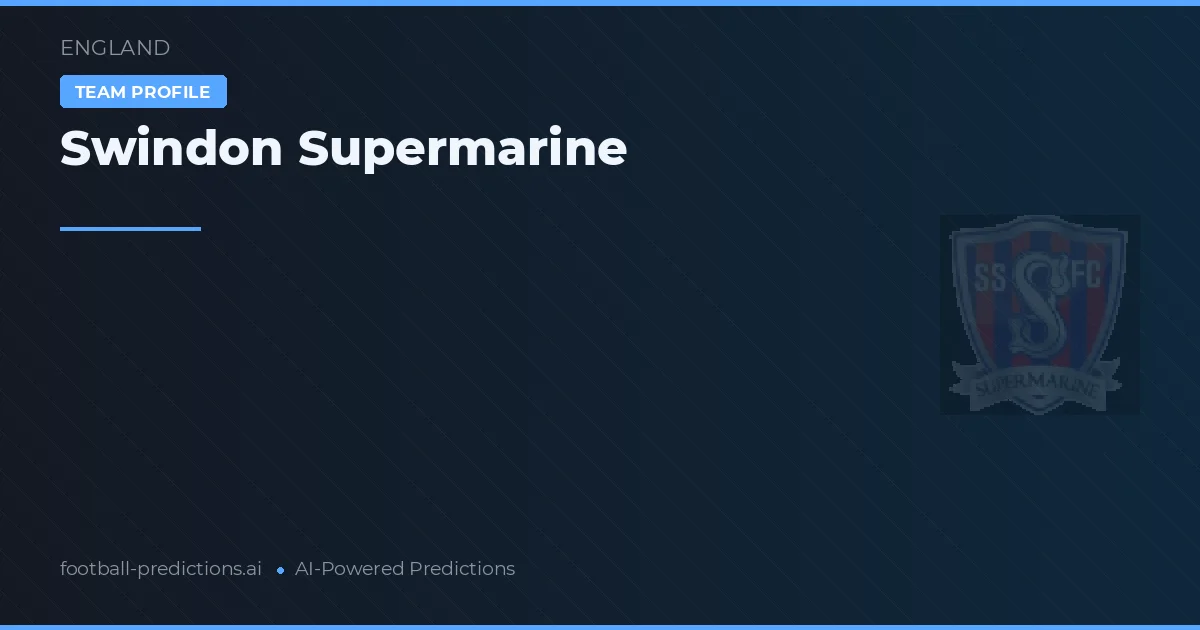 Swindon Supermarine Pronósticos y estadísticas