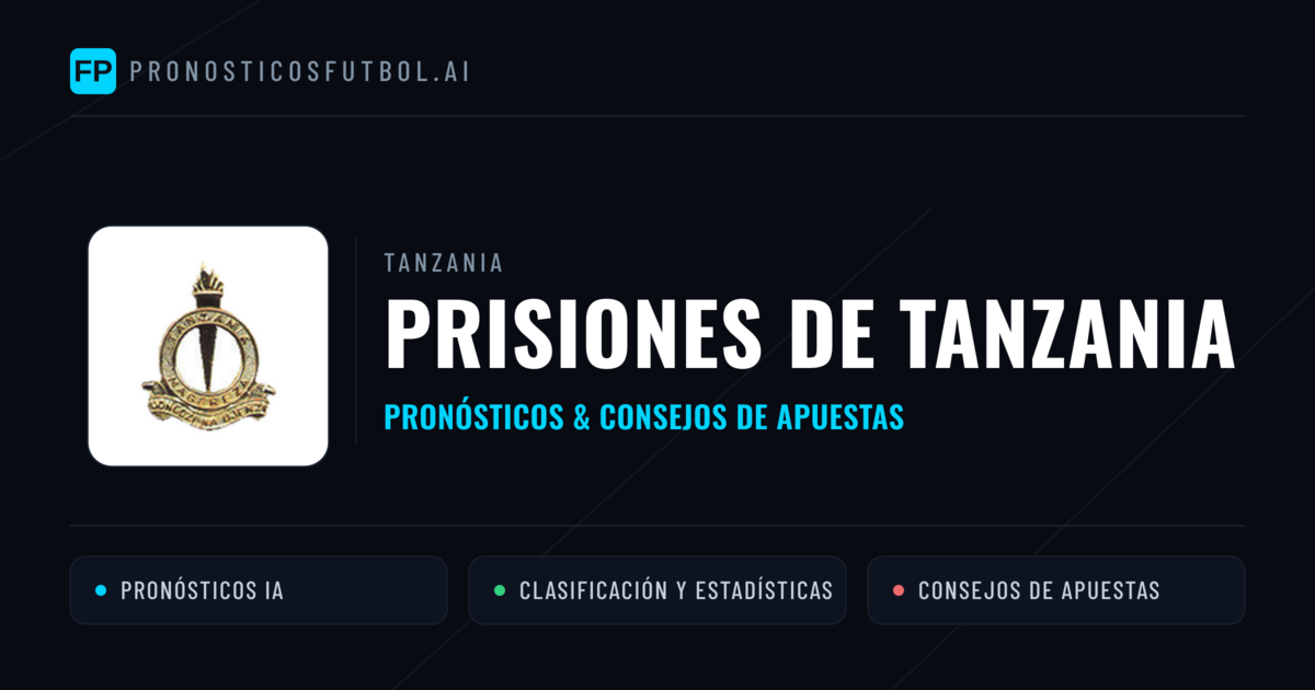 Prisiones de Tanzania Pronósticos y estadísticas