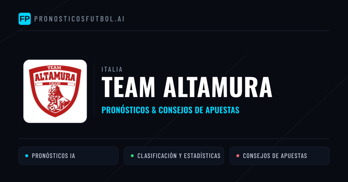 Team Altamura Pronósticos y estadísticas
