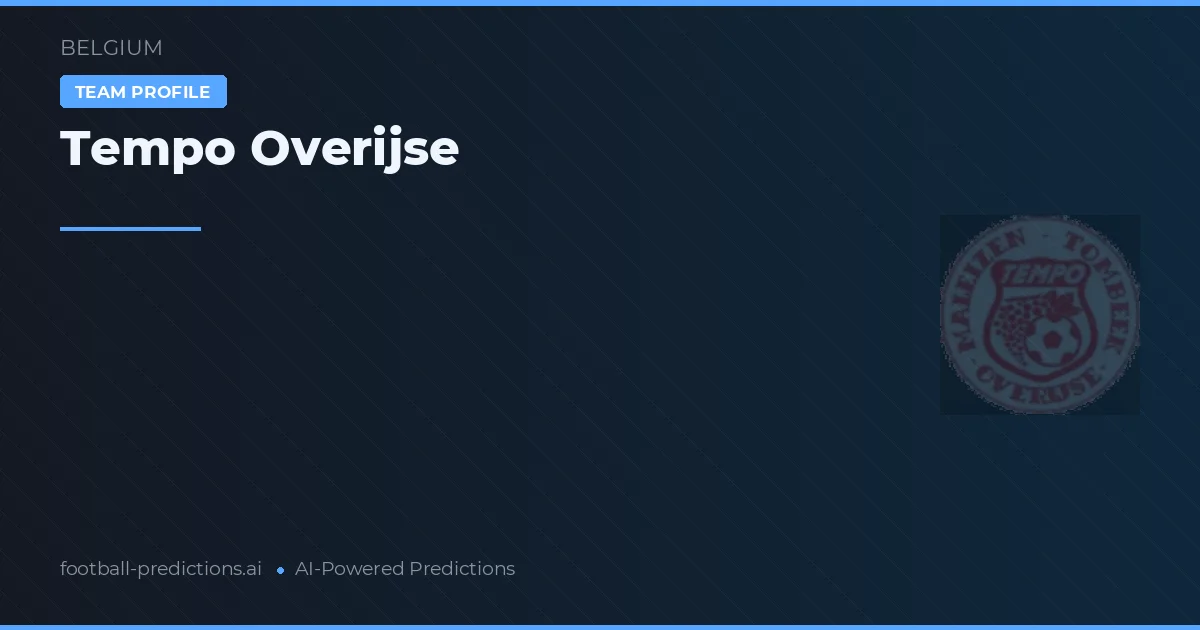 Tempo Overijse Pronósticos y estadísticas