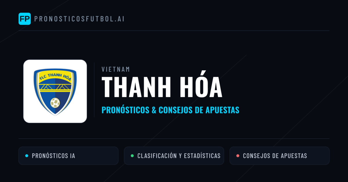 Thanh Hóa Pronósticos y estadísticas