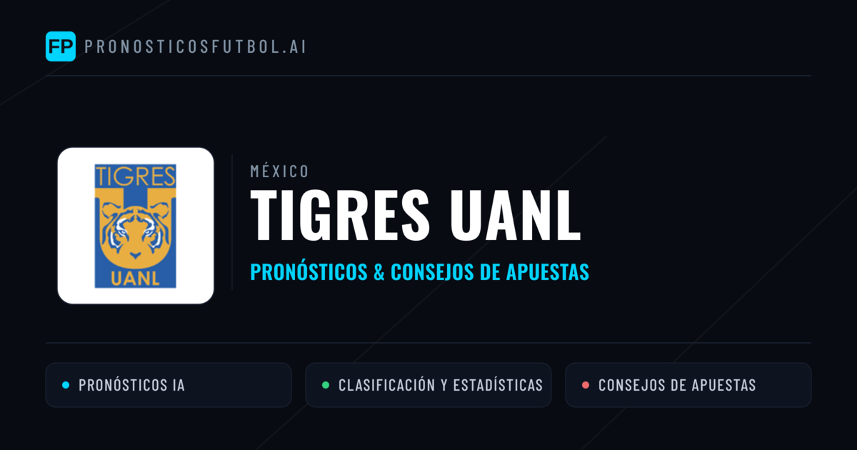Tigres UANL Pronósticos y estadísticas