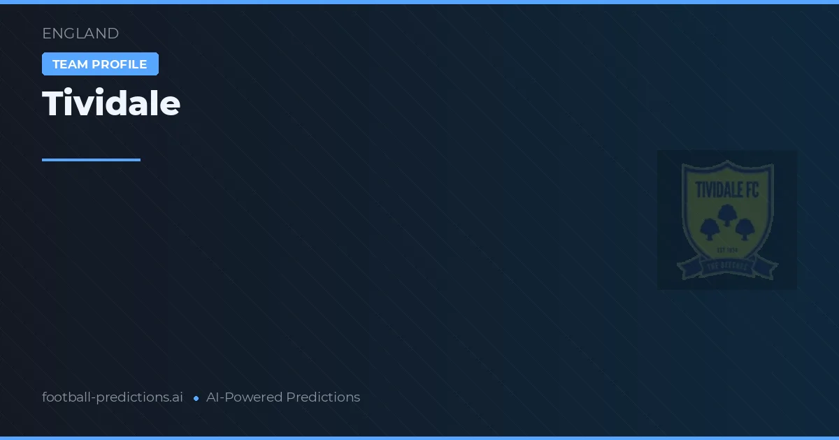 Tividale Pronósticos y estadísticas