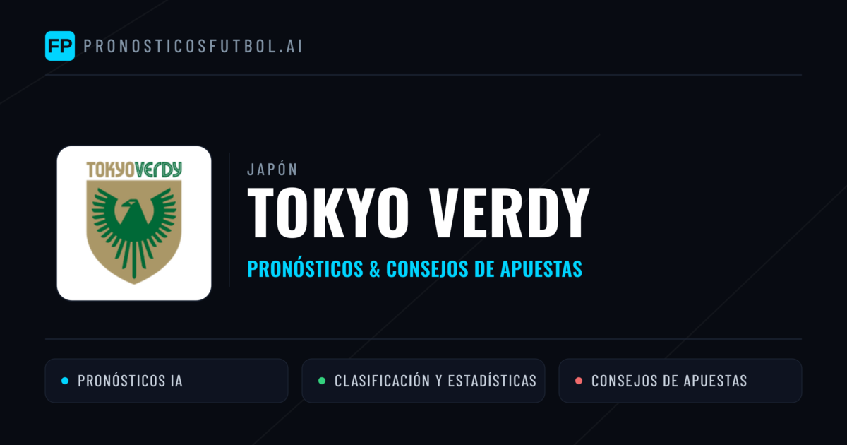 Tokyo Verdy Pronósticos y estadísticas