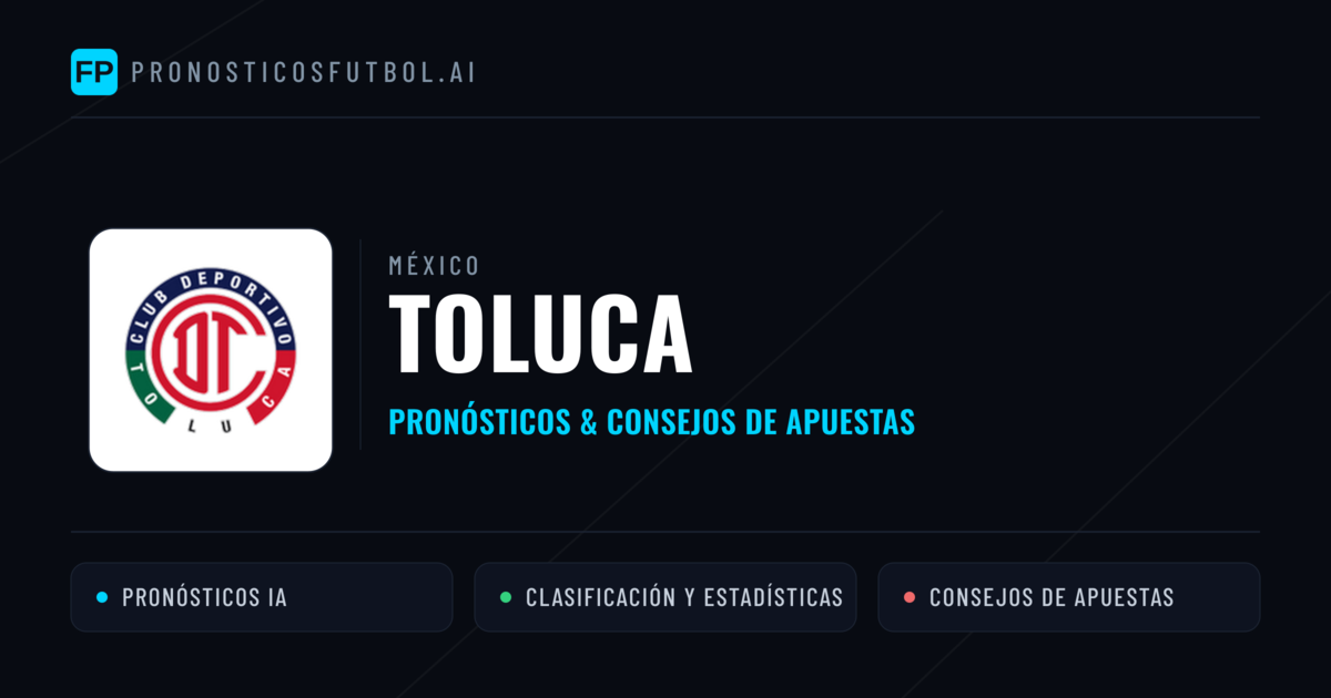 Toluca Pronósticos y estadísticas