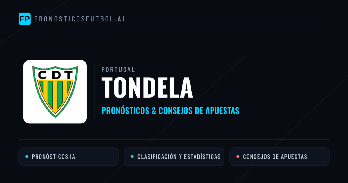 Tondela Pronósticos y estadísticas