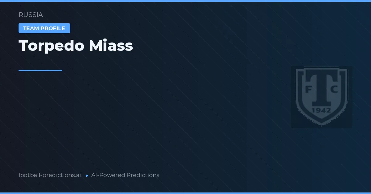 Torpedo Miass Pronósticos y estadísticas