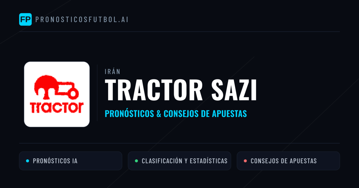 Tractor Sazi Pronósticos y estadísticas