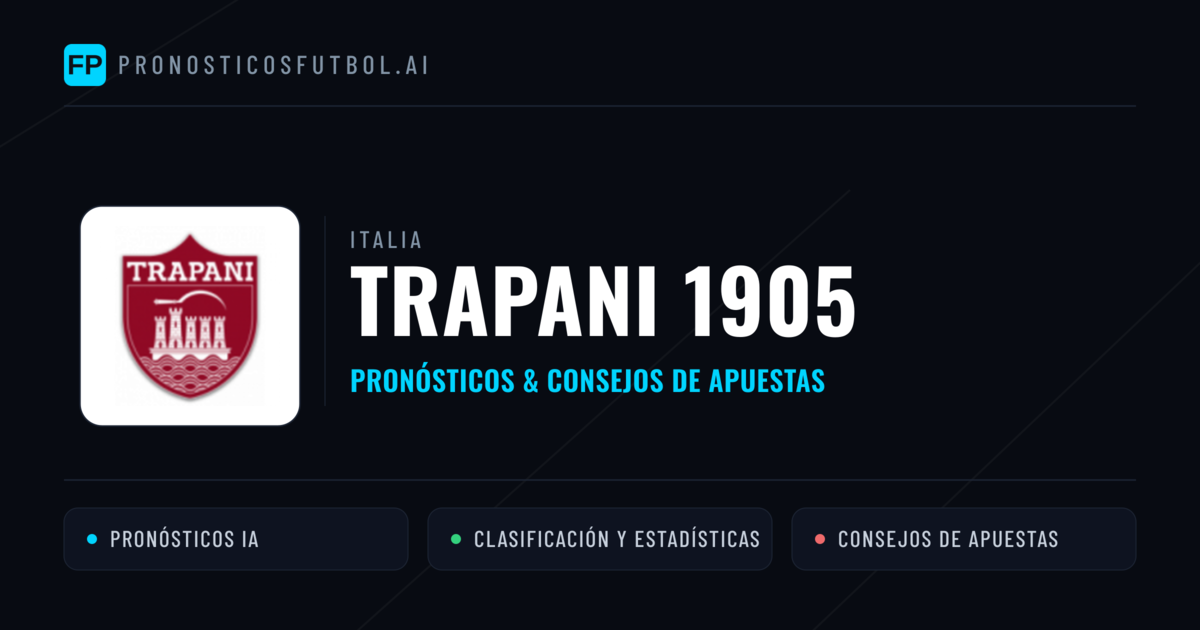 Trapani 1905 Pronósticos y estadísticas