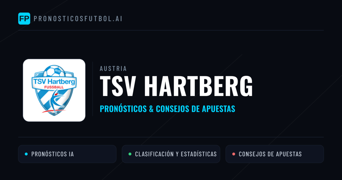 TSV Hartberg Pronósticos y estadísticas