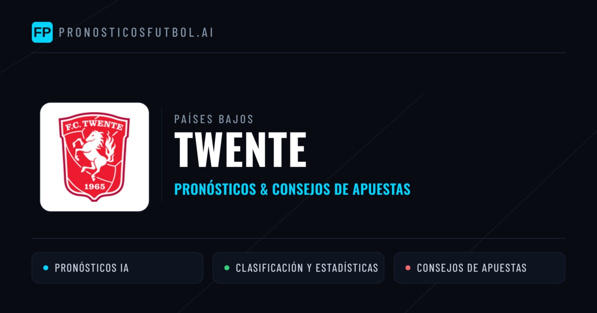 Twente Pronósticos y estadísticas