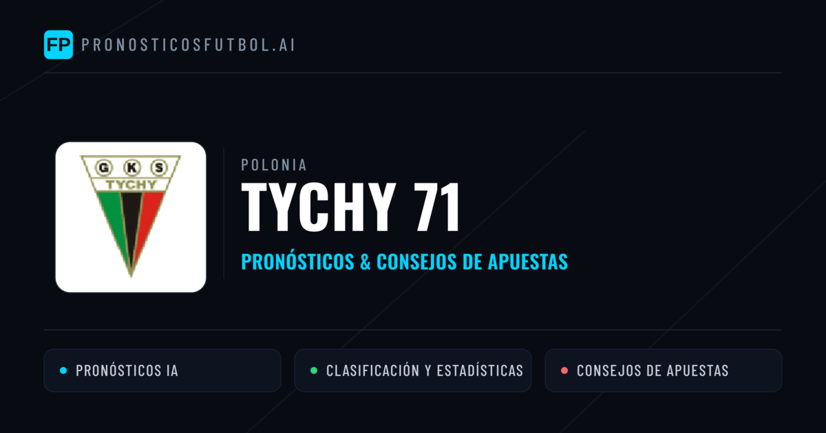 Tychy 71 Pronósticos y estadísticas