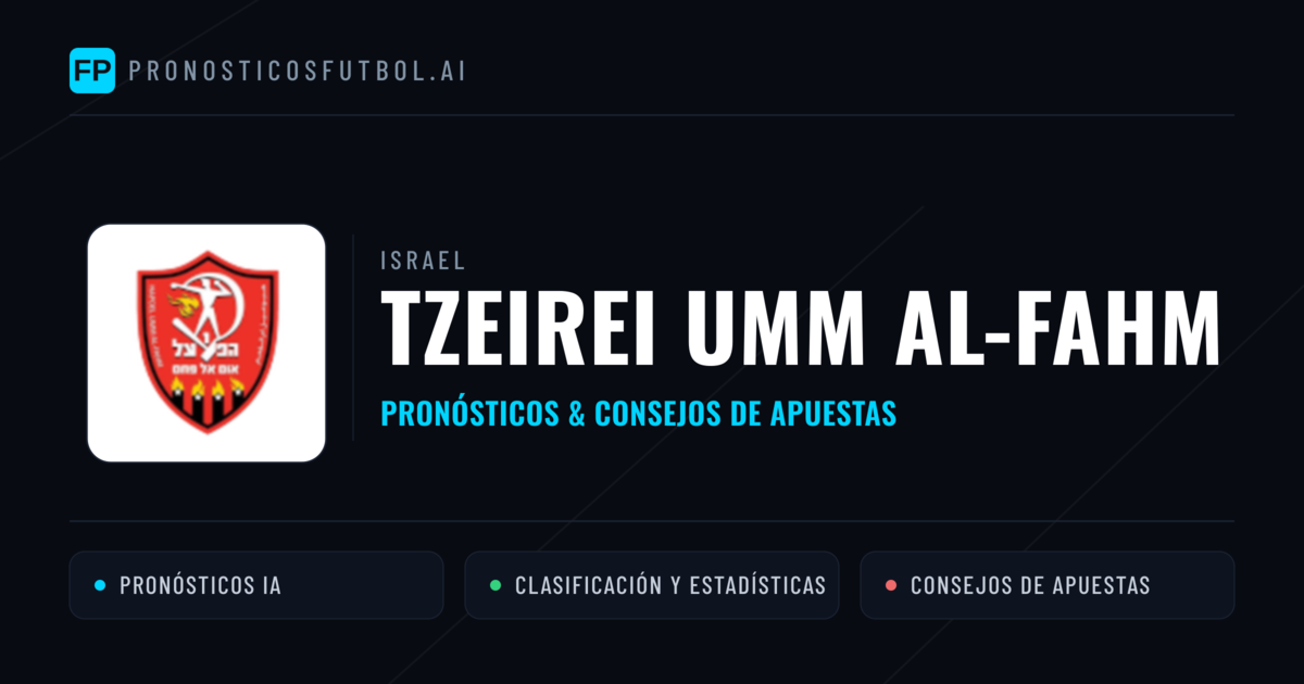 Tzeirei Umm al-Fahm Pronósticos y estadísticas