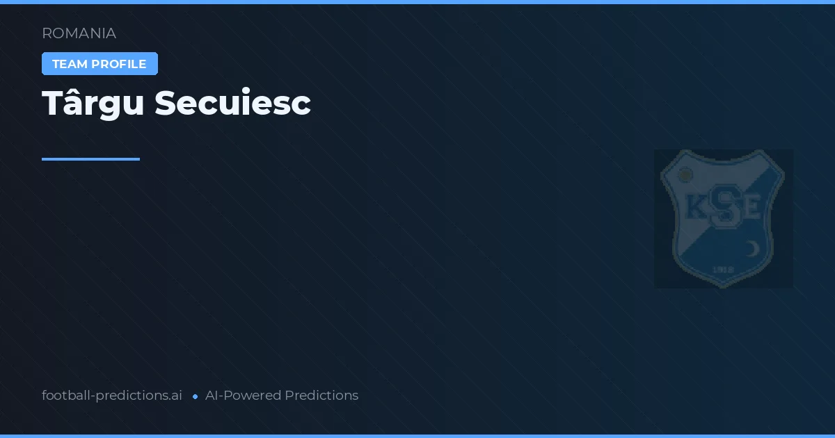 Târgu Secuiesc Pronósticos y estadísticas