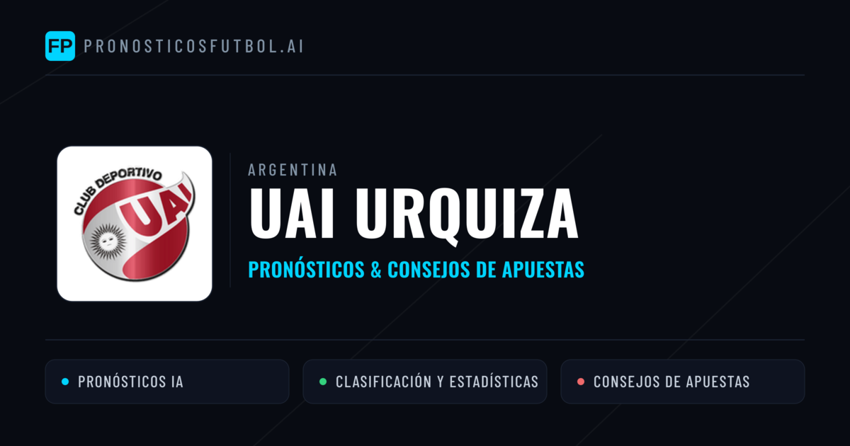 UAI Urquiza Pronósticos y estadísticas