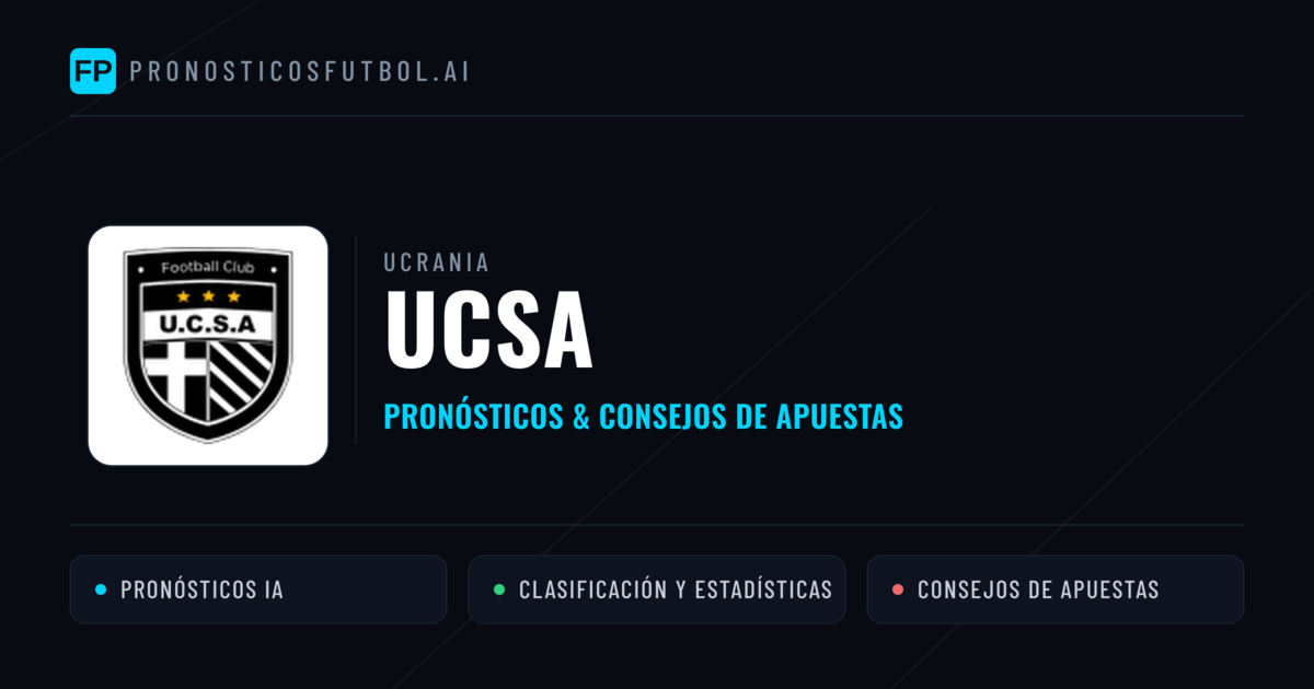 UCSA Pronósticos y estadísticas