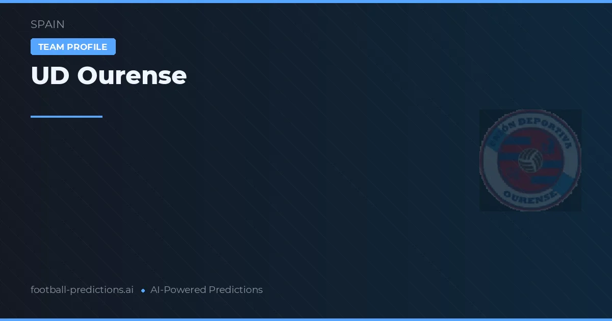 UD Ourense Pronósticos y estadísticas
