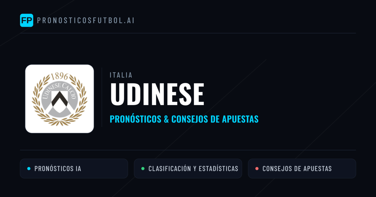 Udinese Pronósticos y estadísticas