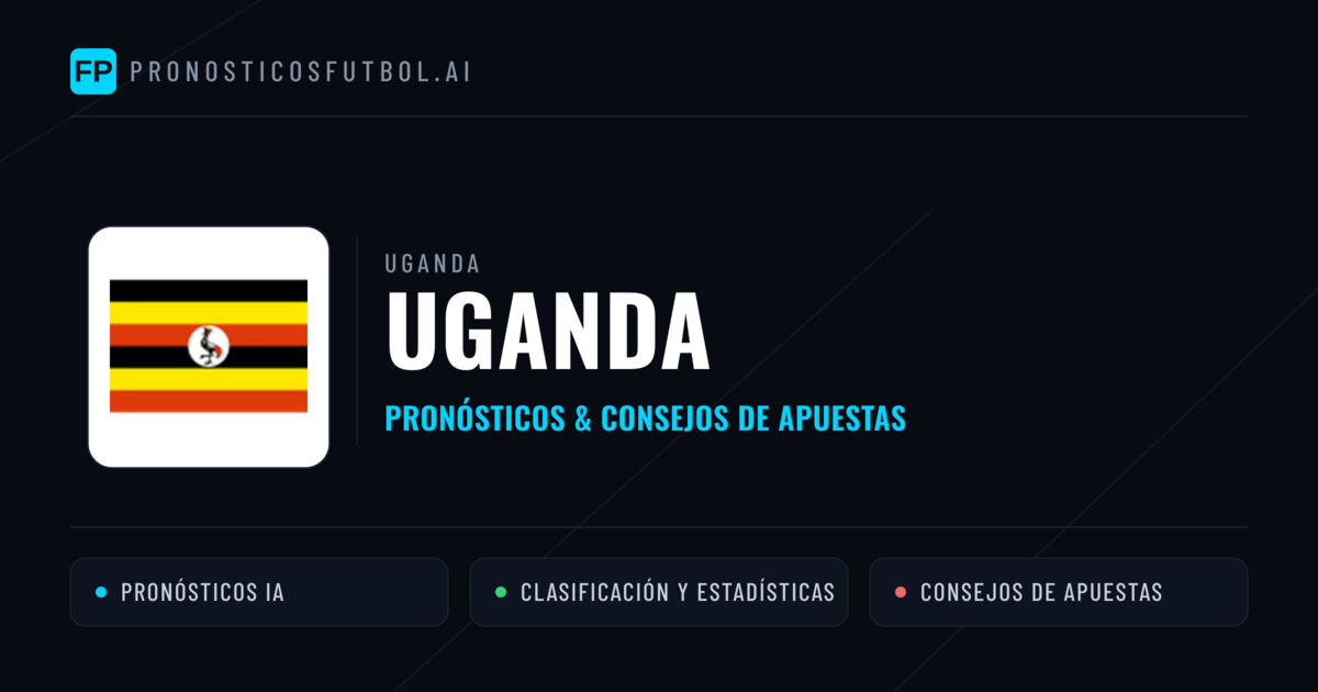 Uganda Pronósticos y estadísticas