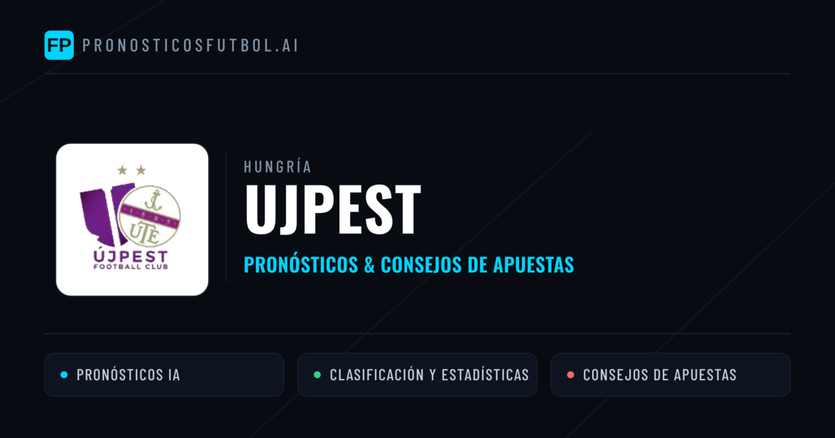 Ujpest Pronósticos y estadísticas