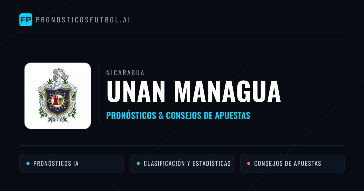 UNAN Managua Pronósticos y estadísticas