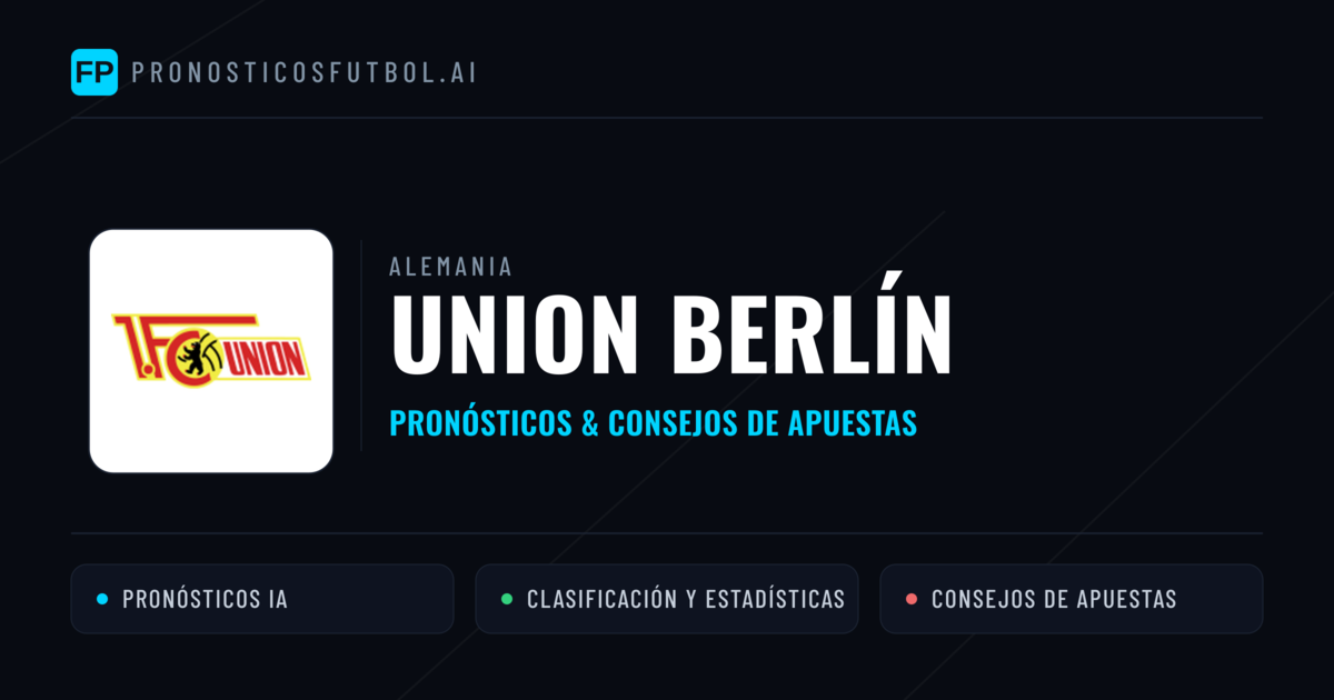 Union Berlín Pronósticos y estadísticas