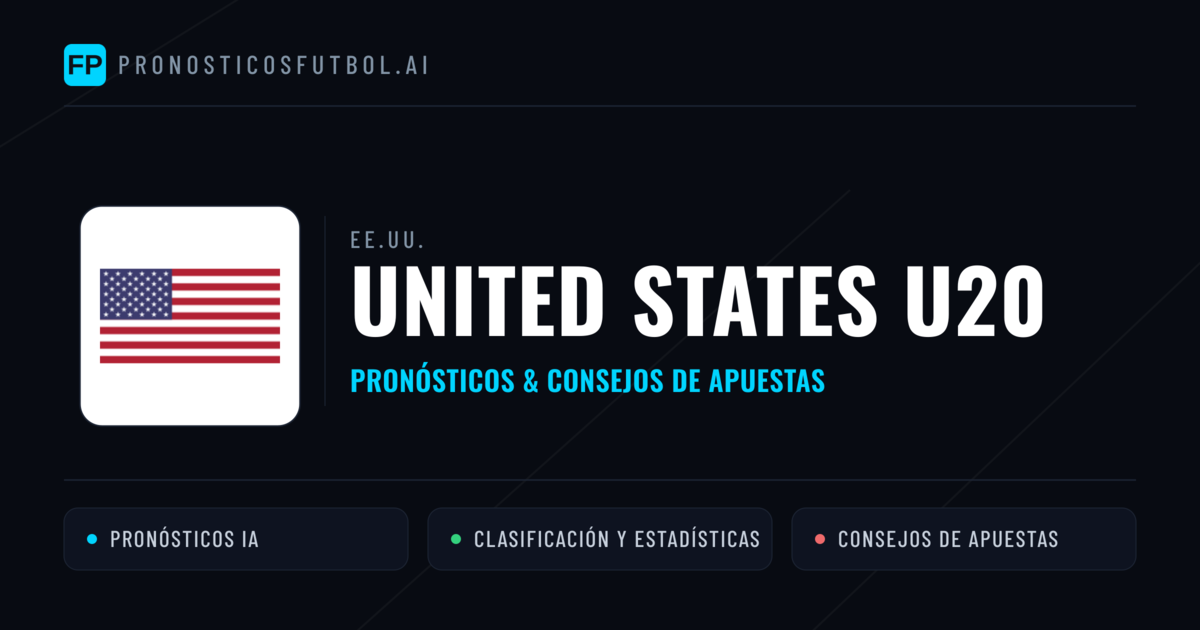 United States U20 Pronósticos y estadísticas
