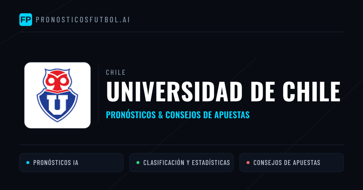 Universidad de Chile Pronósticos y estadísticas