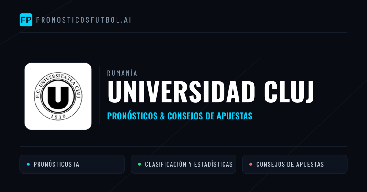Universidad Cluj Pronósticos y estadísticas
