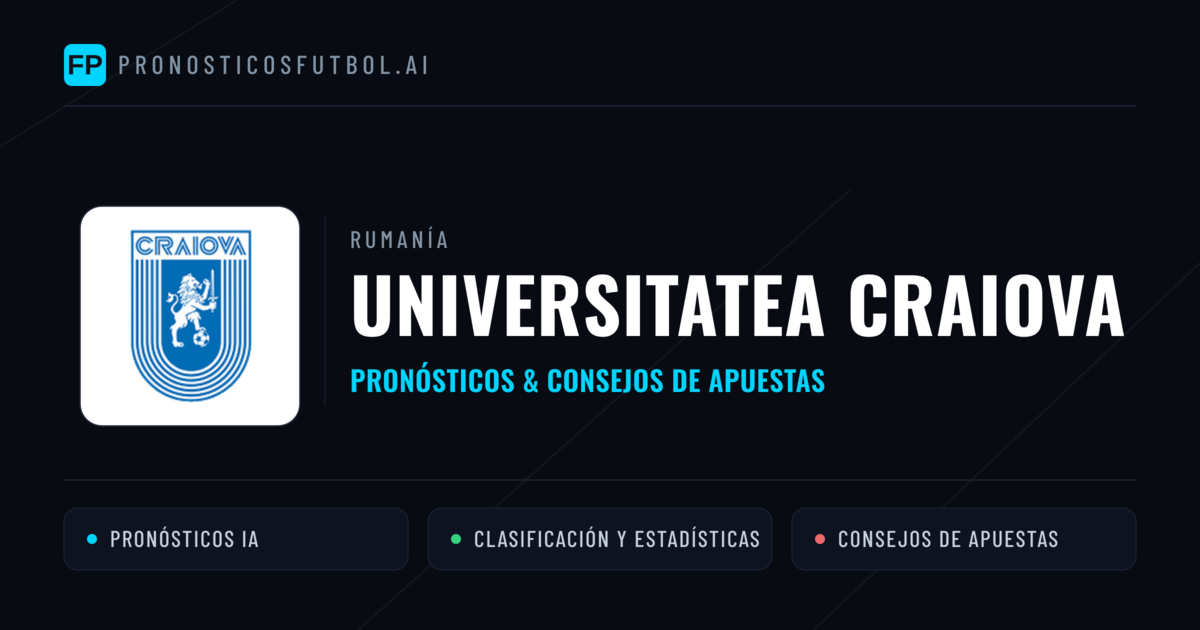 Universitatea Craiova Pronósticos y estadísticas